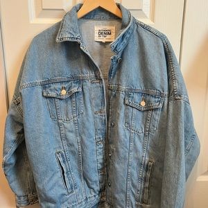 Zara Light Blue Jean Jacket - Oversize (M-L)